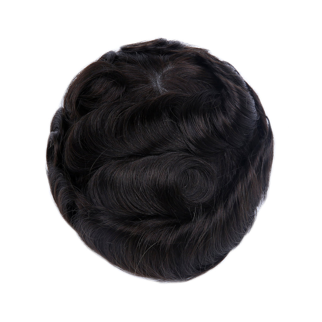 0.03mm Super Thin Skin All Over Hairpiece For Men V-loop