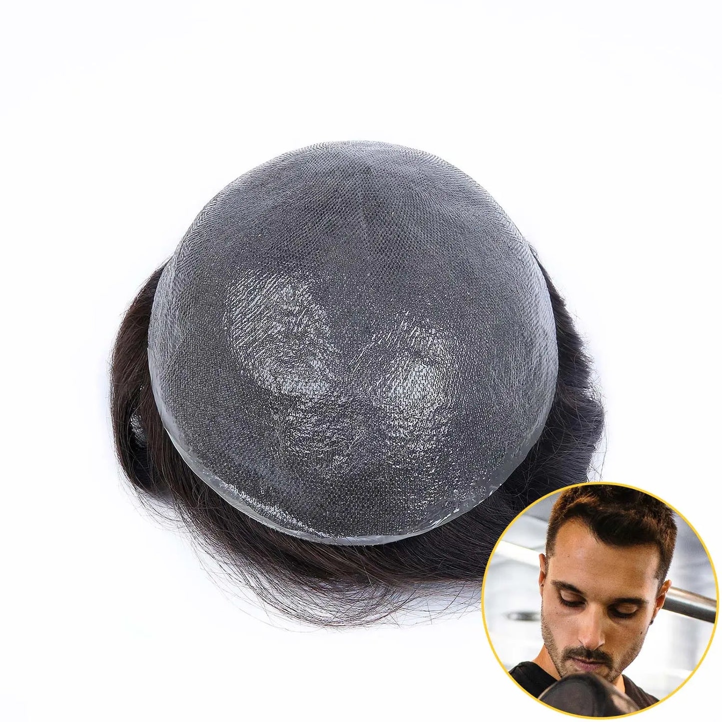 0.06mm Ultra Thin Poly All Over Hair Replacement System - HairBro