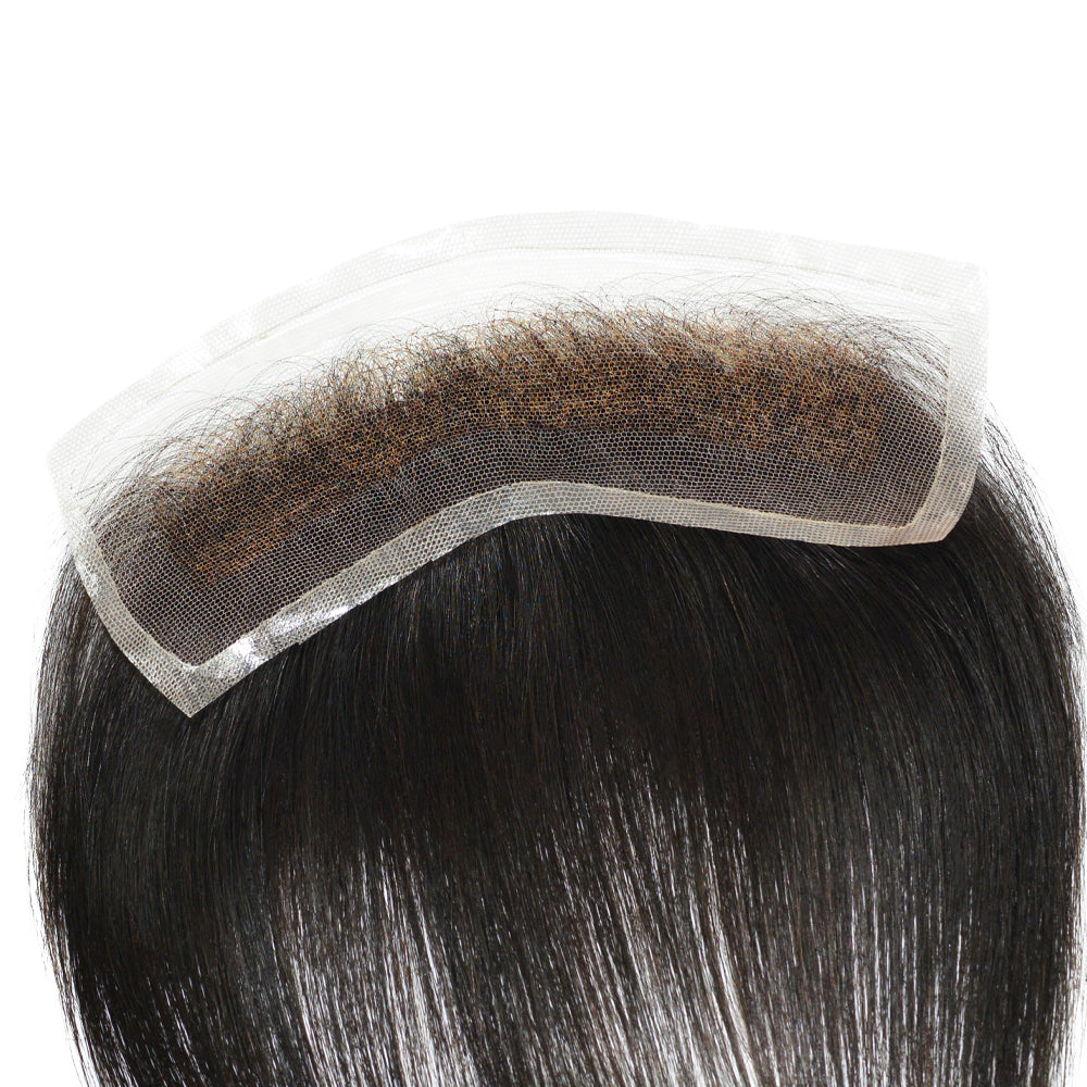 Full Lace Hairline System For Men's Frontal Hairpieces - HairBro