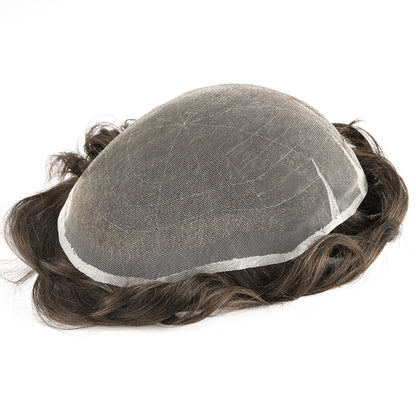 New Swiss Lace Base Hairpieces For Men With 90% Hair Density - HairBro