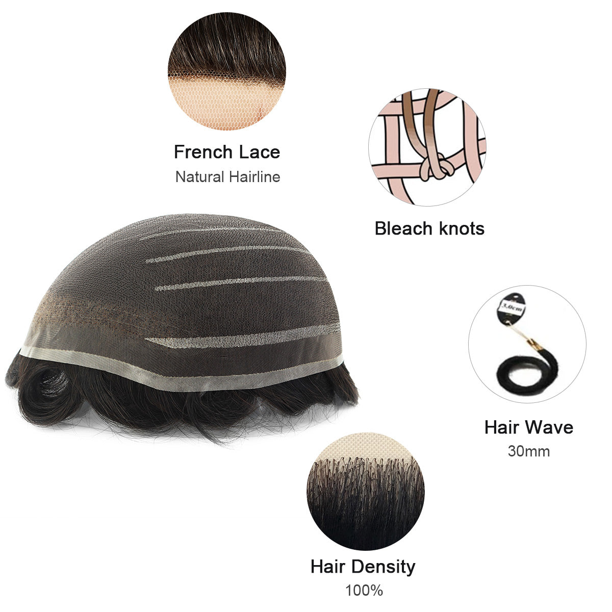 Super Fine Welded Mono Hair System For Men - HairBro