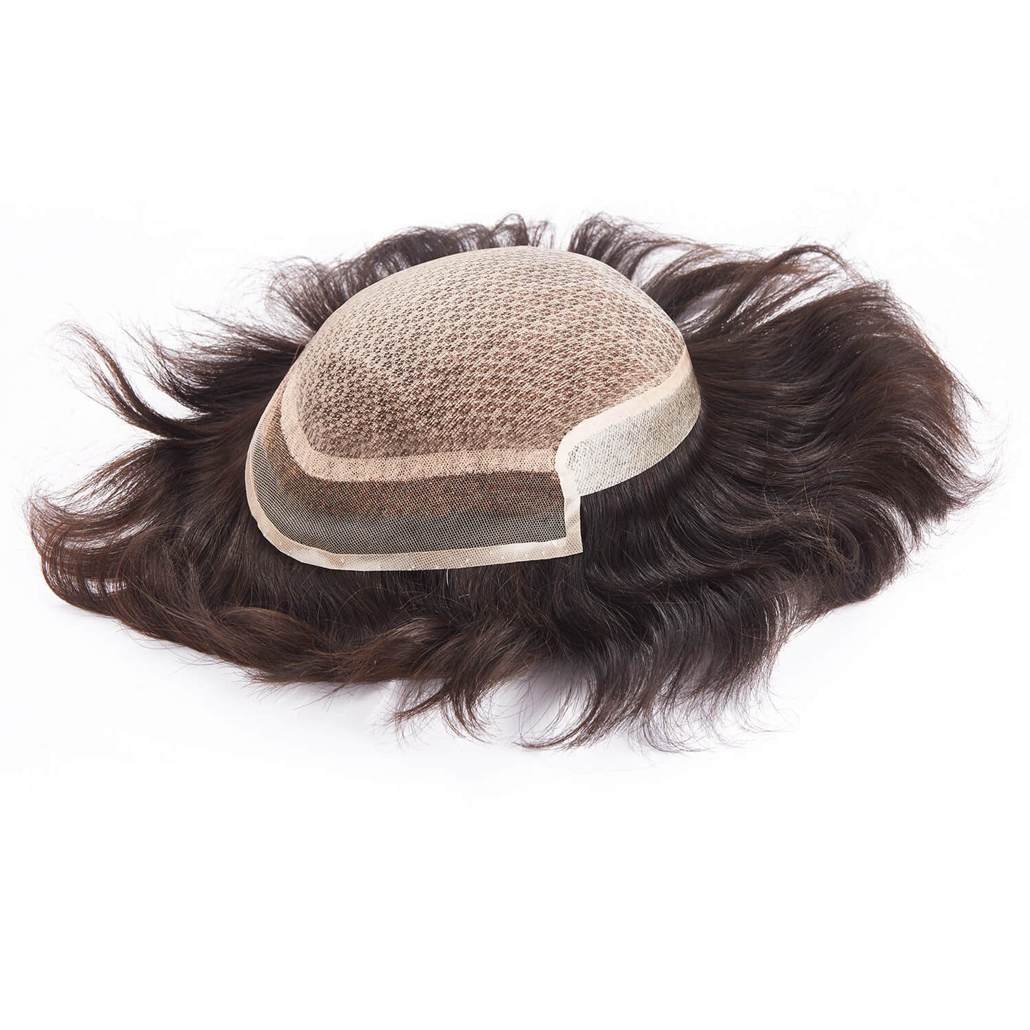 The Injection Lace Center French Lace Front Poly Side and Back Hair System - HairBro