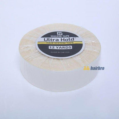 Walker Ultra White Double Side Hold 1"X12 Yard Tape Roll For Hair Systems